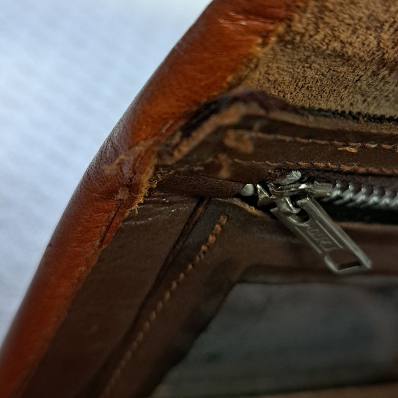 Alejandro Yeo Clutch Wallet Hand Tooled Pure Leather Floral Engraved With Mexico - Picture 13 of 16